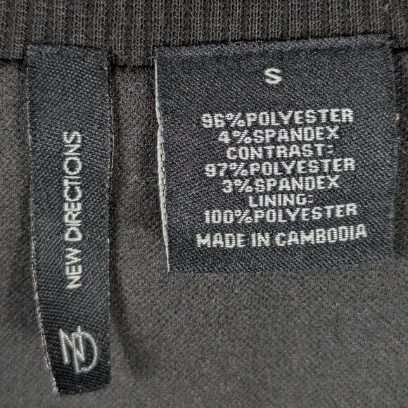 New Directions Small Purple Snakeskin Print Zip Bomber Jacket Womens Stretch - Picture 2 of 4